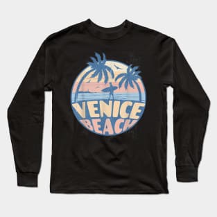 Venice Florida Beach Surf Summer Vacation Long Sleeve T-Shirt